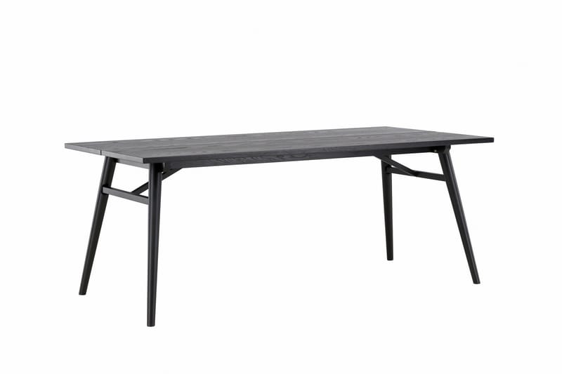 Sleek Spisebord 195 cm Forlengningsbart - Sort - Møbler - Bord - Spisebord & kjøkkenbord