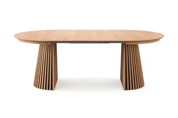 Spisegruppe Bark Peyra 120-220 cm Eik Eik/Beige - Møbler - Bord - Spisegrupper