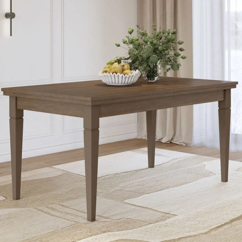 Uttrekkbart Bord Evora - Lys Beige - Møbler - Bord - Spisebord & kjøkkenbord