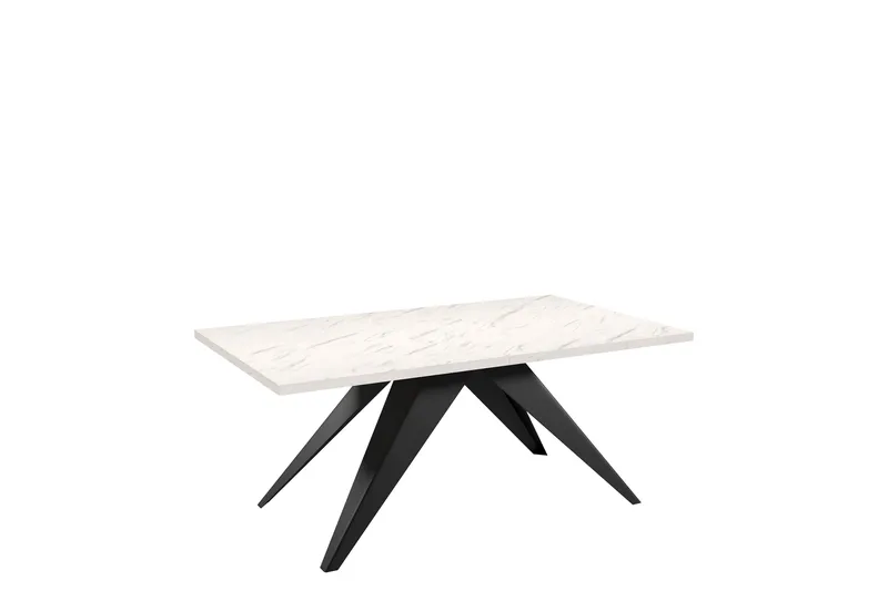 Vento Spisebord 240 cm, Svart/Hvit
