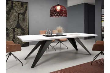 Vento Spisebord 240 cm - Svart/Hvit - Møbler - Bord - Spisebord & kjøkkenbord
