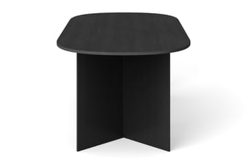 Vera Spisebord Oval 220x100 cm Finér - Svart - Møbler - Bord - Spisebord & kjøkkenbord