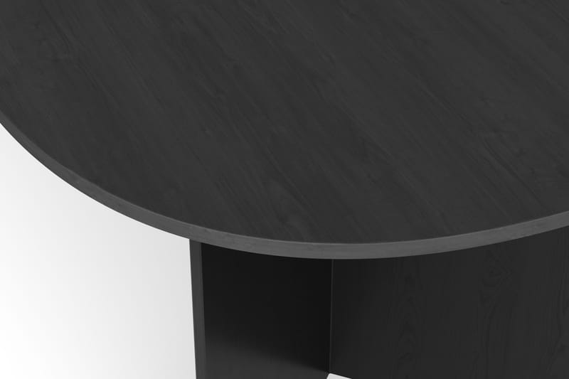 Vera Spisebord Oval 220x100 cm Finér - Svart - Møbler - Bord - Spisebord & kjøkkenbord