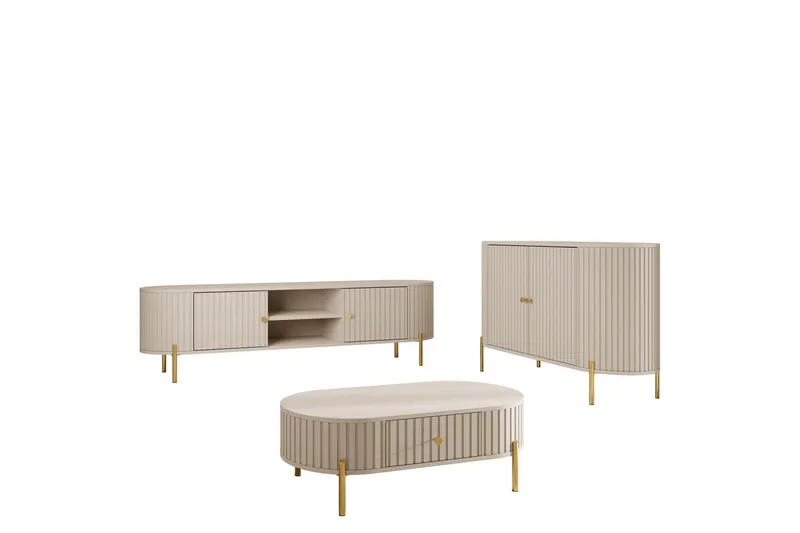 Maggio Møbelsett For Stue, Beige