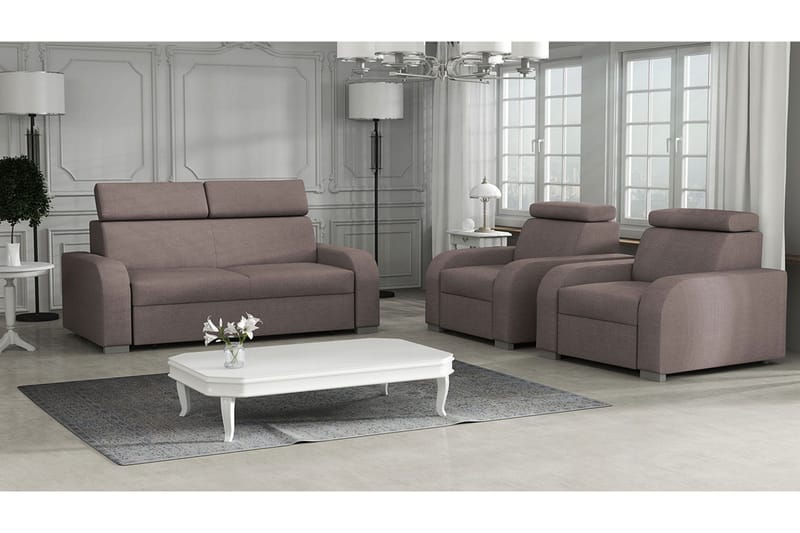 Oslo Stuesett - Brun - Møbler - Sofaer - Sofagrupper