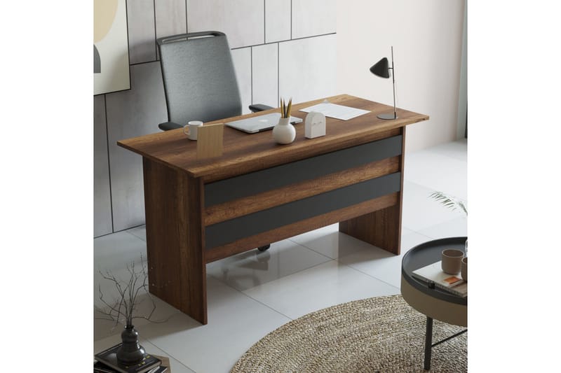 Bellog Møbelsett Kontor - Teak/Antrasitt - Møbler - Møbelsett - Møbelsett til kontor