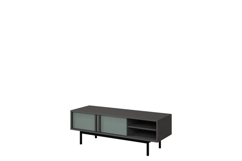 Farshian Tv-Benk 123x43 cm - Grå/Grønn - Møbler - Mediamøbel & tv møbel - TV-benk & mediabenk