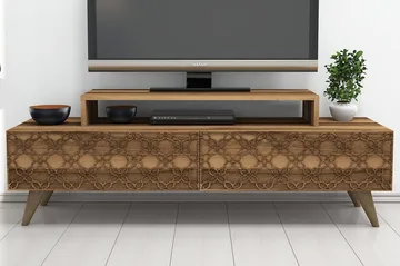 Hovdane TV-Benk 140 cm - Brun - Møbler - Mediamøbel & tv møbel - TV-benk & mediabenk
