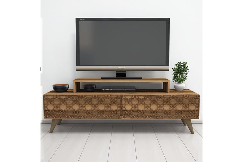Hovdane TV-Benk 140 cm - Brun - Møbler - Mediamøbel & tv møbel - TV-benk & mediabenk