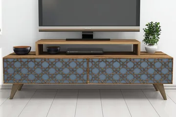 Hovdane TV-Benk 140 cm - Brun - Møbler - Mediamøbel & tv møbel - TV-benk & mediabenk