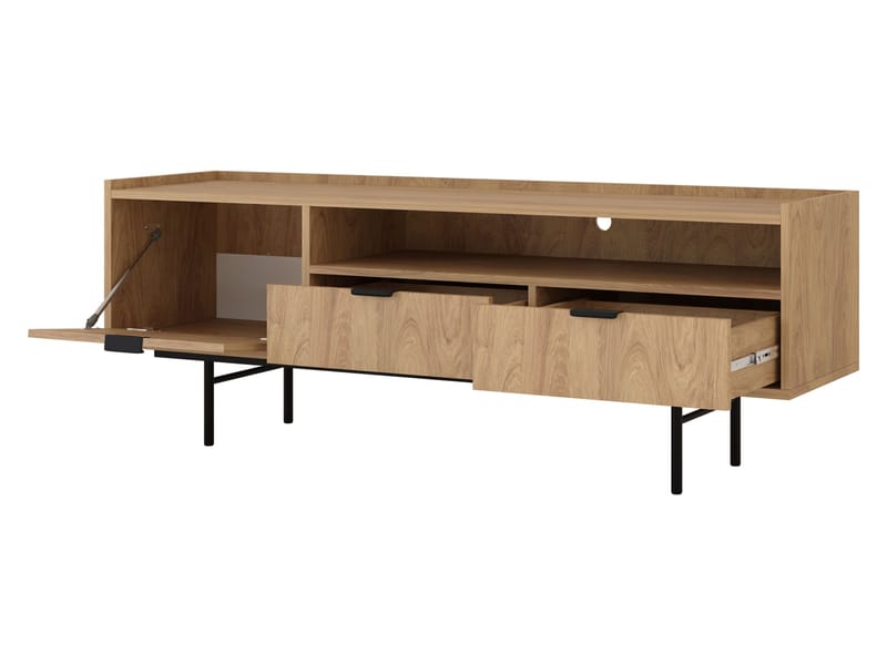 TV-benk Edison Hickory-eik - Hickory-eik - Møbler - Mediamøbel & tv møbel - TV-benk & mediabenk