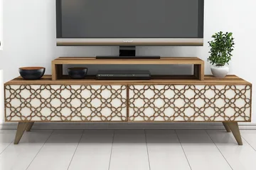Hovdane TV-Benk 140 cm - Brun - Møbler - Mediamøbel & tv møbel - TV-benk & mediabenk