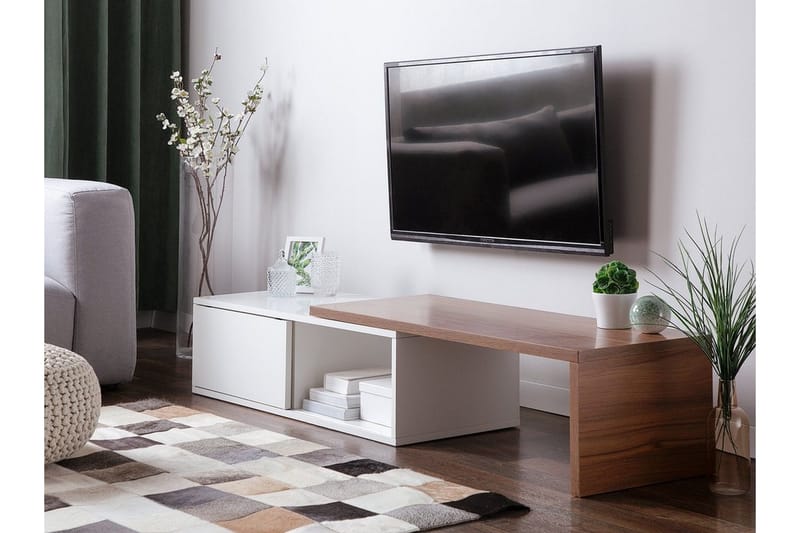 Yonkers Tv-Benk 40x159 Cm - Hvit - Møbler - Mediamøbel & tv møbel - TV-benk & mediabenk