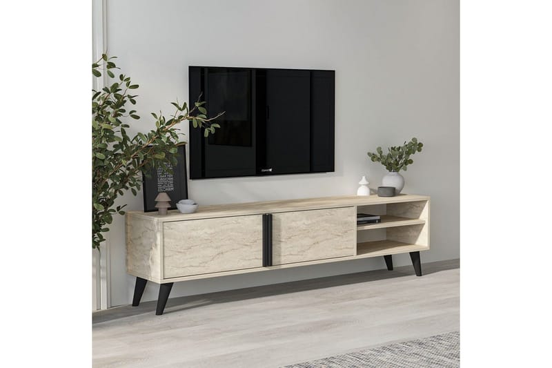 TV-bord Ythmere Travertin - Travertin - Møbler - Mediamøbel & tv møbel - TV-benk & mediabenk