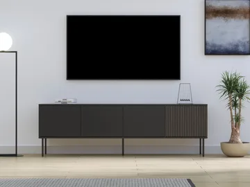TV-skap Notte Svart, valnøtt - Svart, valnøtt - Møbler - Mediamøbel & tv møbel - TV-skap