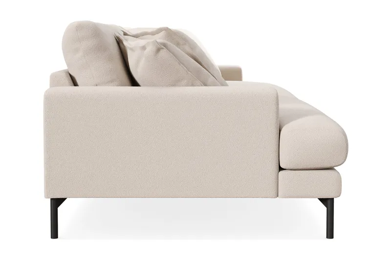 Menard Premium 5-seters dyp sofa i bouclé - Lysbeige - Møbler - Sofaer