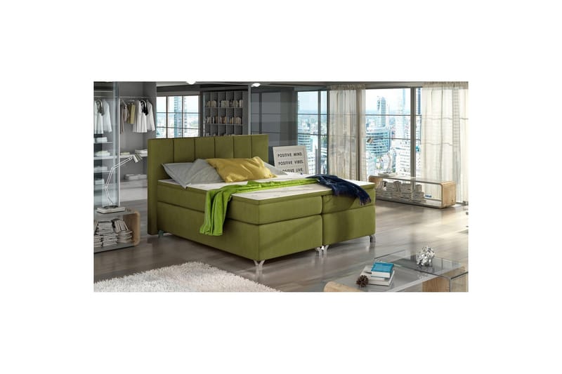 Box Spring Eltap Basilio, Rivera 36, Grønn, 180x200 cm