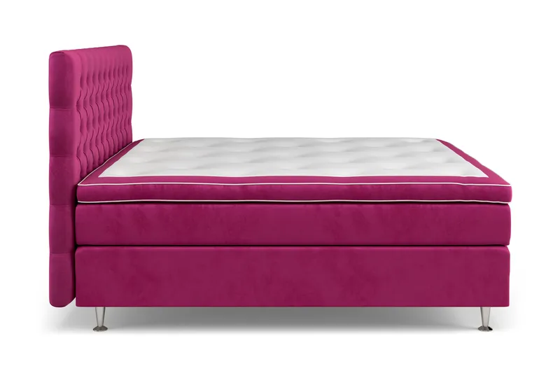 Celine Kontinentalseng 180x200 cm - Rosa/Fløyel - Møbler - Senger - Kontinentalsenger