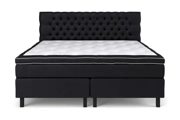 Celine Kontinentalseng 210x210 cm - Svart/Fløyel - Møbler - Senger - Kontinentalsenger