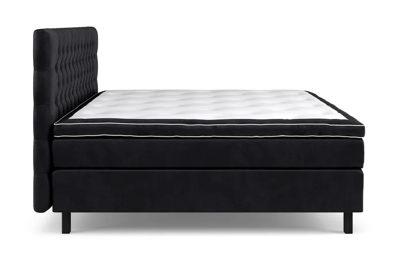 Celine Kontinentalseng 210x210 cm - Svart/Fløyel - Møbler - Senger - Kontinentalsenger