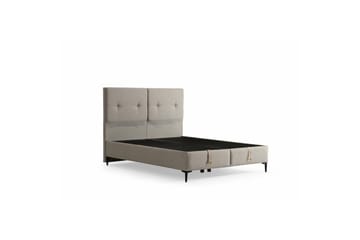 Dobbelseng Base & Hodegavl Badena Beige - 180 x 40 x 200 cm - Møbler - Senger - Dobbeltsenger