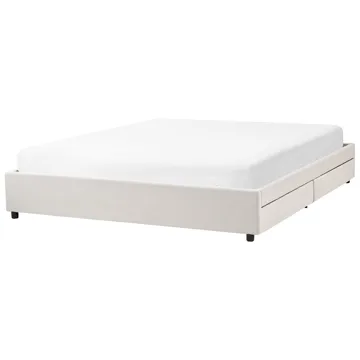 Dobbelseng Prades 180x200 cm - Lys beige - Møbler - Senger - Sengeramme & sengestamme