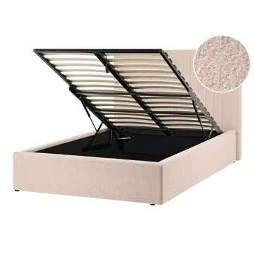 Dobbeltseng Vion 120x200 cm - Beige - Møbler - Senger - Sengeramme & sengestamme