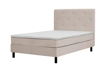 Dream Komplett Sengepakke 140x200 cm Asymmetriske knapper - Beige - Møbler - Senger - Komplett sengepakke
