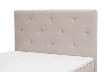 Dream Komplett Sengepakke 140x200 cm Asymmetriske knapper - Beige - Møbler - Senger - Komplett sengepakke