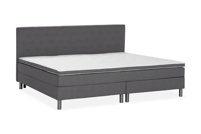 Ella Familieseng Sengepakke 240x200 cm - (+Flere valg) Mørkegrå - Møbler - Senger - Komplett sengepakke