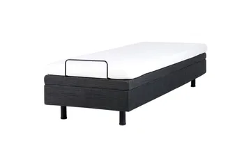 Enkelsäng Beliani Duke Beige-Svart Grey - Møbler - Senger - Enkeltsenger
