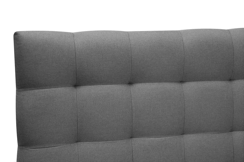 HVILA Classic komplett sengepakke 160x200 cm kontinentalseng med rutet sengegavl - Grå - Møbler - Senger - Komplett sengepakke