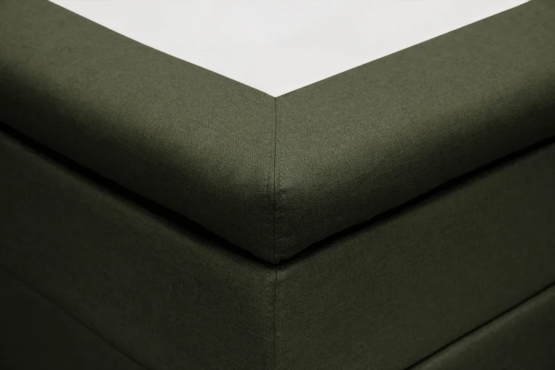 HVILA Classic komplett sengepakke 160x200 cm kontinentalseng med rutet sengegavl - Grønn - Møbler - Senger - Komplett sengepakke