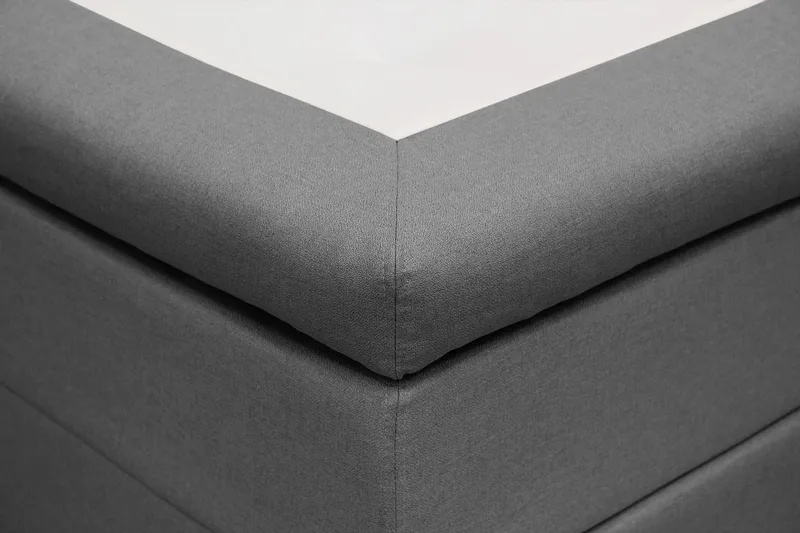 HVILA Classic komplett sengepakke 180x200 cm kontinentalseng med diamantmønstret sengegavl - Grå - Møbler - Senger - Komplett sengepakke