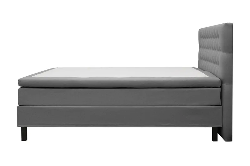 HVILA Classic komplett sengepakke 180x200 cm kontinentalseng med diamantmønstret sengegavl - Grå - Møbler - Senger - Komplett sengepakke