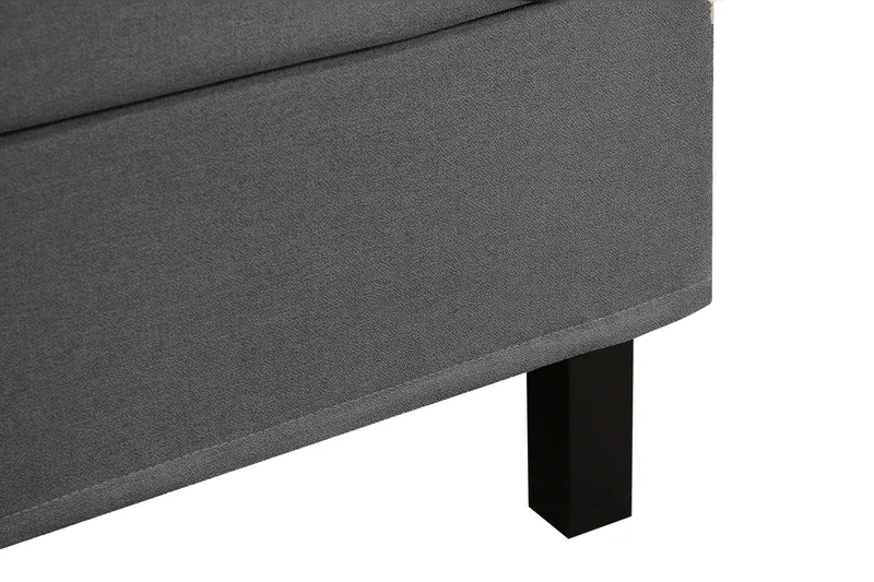 HVILA Classic komplett sengepakke 180x200 cm kontinentalseng med diamantmønstret sengegavl - Grå - Møbler - Senger - Komplett sengepakke
