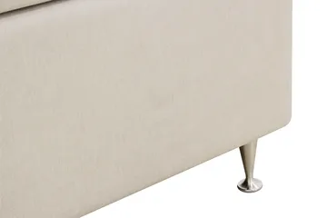 HVILA Premium Kontinentalseng 160x200 cm - Lysebeige stoff - Møbler - Senger - Kontinentalsenger
