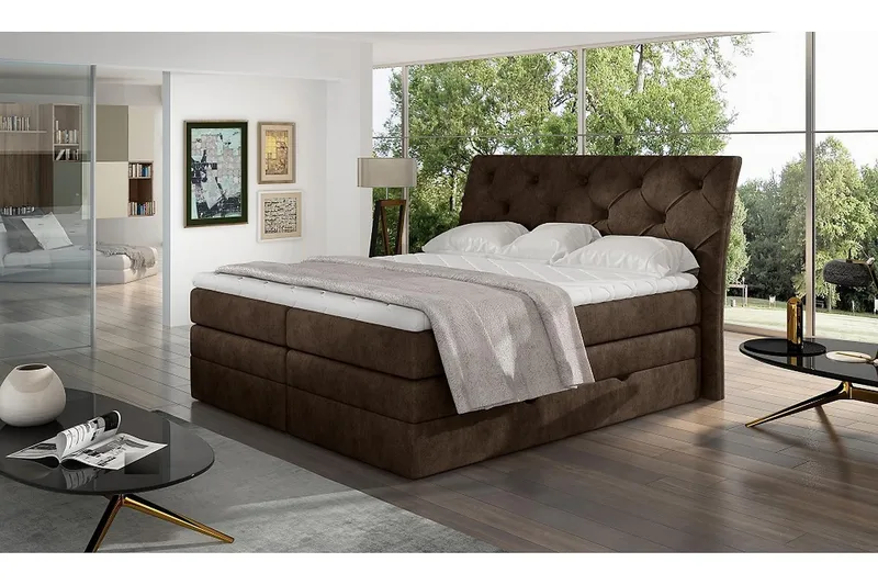 Bellamir Sengepakke 180x200 cm - Brun - Møbler - Senger - Komplett sengepakke