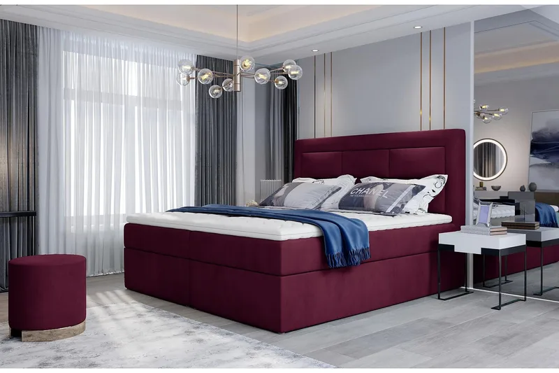 Vivera Sengepakke 180x200 cm - Lilla - Møbler - Senger - Komplett sengepakke