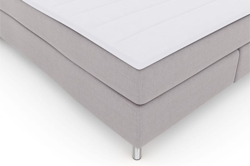 Select No 3 Komplett Sengepakke 160x200 Fast - Lysegrå/Metallben - Møbler - Senger - Kontinentalsenger