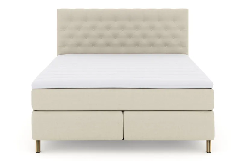 Select No 3 Kontinentalseng 180x200 Medium - Beige/Kobberben - Møbler - Senger - Kontinentalsenger