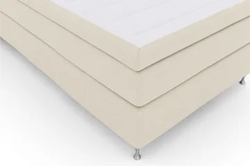 Select No 5 Kontinentalseng 120x200 Fast Watergel - Beige/Sølvben - Møbler - Senger - Kontinentalsenger