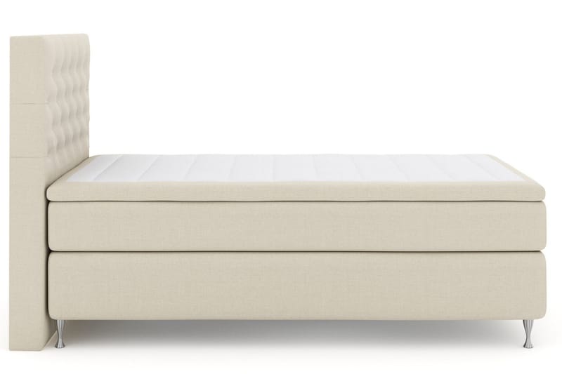 Select No 5 Kontinentalseng 120x200 Fast Watergel - Beige/Sølvben - Møbler - Senger - Kontinentalsenger