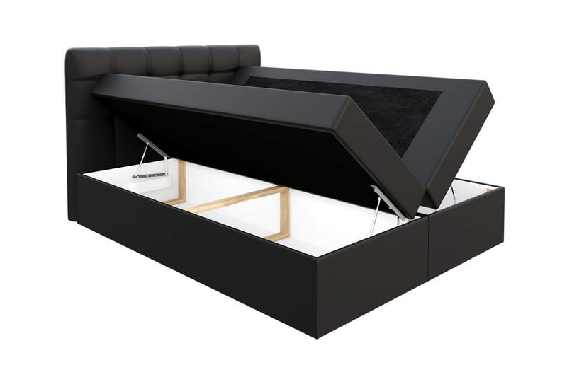 Skaftå kontinentalseng 120x200 - Svart / Hvit - Møbler - Senger - Kontinentalsenger