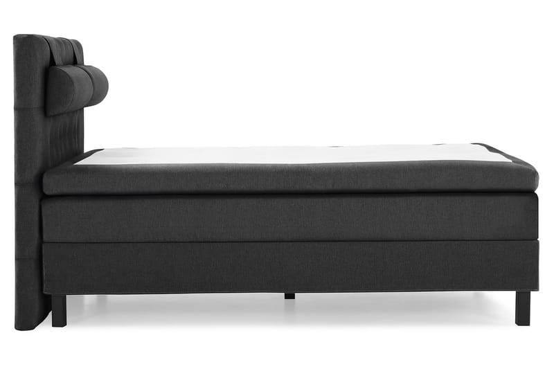 Lucky Komplett Sengepakke 140x200 Polyeter Diamant Sengegavl - Nakkepute Stor Svart/Grå - Møbler - Senger - Komplett sengepakke