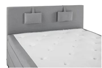 Lucky Komplett Sengepakke 180x200 Lateks Glatt Sengegavl - Nakkepute Liten Mellomgrå - Møbler - Senger - Komplett sengepakke