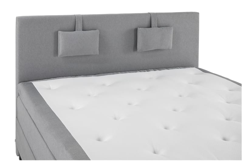 Lucky Komplett Sengepakke 180x200 Lateks Glatt Sengegavl - Nakkepute Liten Mellomgrå - Møbler - Senger - Komplett sengepakke