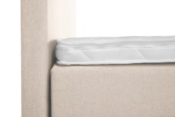 Lucky Komplett Sengepakke 180x200 Skum Glatt Sengegavl - Beige - Møbler - Senger - Komplett sengepakke