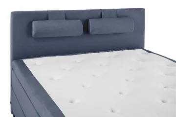 Lucky Komplett Sengepakke 180x200 Polyeter Glatt Sengegavl - Nakkepute Stor Mørkeblå - Møbler - Senger - Komplett sengepakke