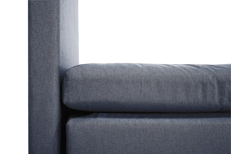 Lucky Komplett Sengepakke 180x200 Polyeter Glatt Sengegavl - Nakkepute Stor Mørkeblå - Møbler - Senger - Komplett sengepakke